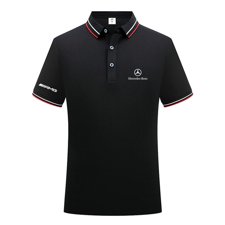 2023 Polo Mercedes Benz Homme Golf Tennis Manche Courte Regular Fit Polos